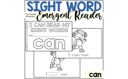 Sight Word Emergent Reader: can