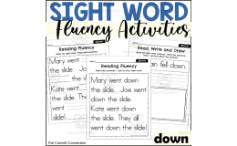 Sight Word Fluency Packet - down