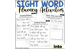 Sight Word Fluency Packet - into
