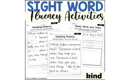 Sight Word Fluency Packet - kind