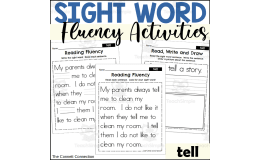 Sight Word Fluency Packet - tell