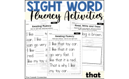 Sight Word Fluency Packet - that