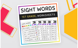 Sight Word Sentences, Fill in the Blanks, 1st Grade - SET 7