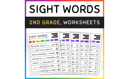 Sight Word Sentences, Fill in the Blanks, 2nd Grade - SET 7