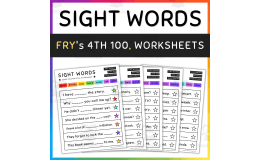 Sight Word Sentences, Fill in the Blanks, Fry's 4th 100 - SET 7