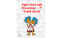 Sight Word Wall | 1st Grade Words