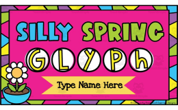 Silly Spring Glyph Activity