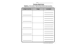 Simple Machines Worksheet