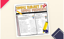 Simple Subject and Simple Predicate Worksheets