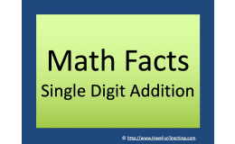 Single Digit Addition Smartboard Activity
