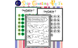 Skip Counting by 3's Worksheets
