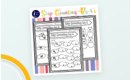 Skip Counting by 4's Worksheets