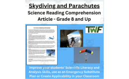 Skydiving and Parachutes  Reading Comprehension Article-Grade 8 and Up
