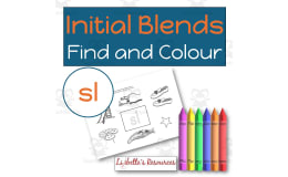 SL Beginning Blends Worksheets / Phonemic Awareness Activities
