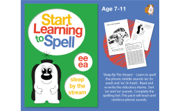 'Sleep By The Stream' Spell Words With 'ee' And 'ea' (7-11 years)
