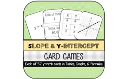 Slope-Intercept Form CARD GAMES