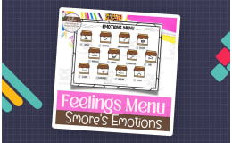 Smores Emotions Menu-- Feelings Chart and Reference Poster