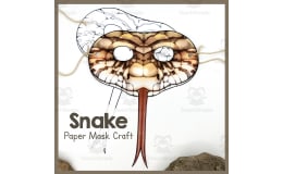 Snake | Paper Mask | Printable Craft