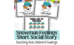 Snowman Short Story For Identifying and Labeling Emotions