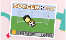 Soccer: Interactive Review Game (Editable on Google Slides)