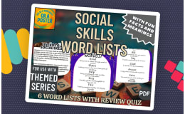 Social Skills Word List Posters (PDF)