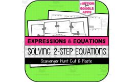 Solving 2-Step Equations SCAVENGER HUNT