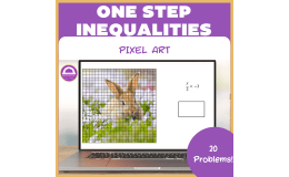 Solving One Step Inequalities Pixel Art