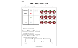 Sort Classify and Count Worksheet