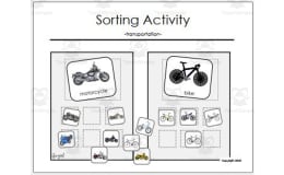 Sorting Activity: Transportation - Non-identical items