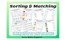 Sorting and Matching Worksheets