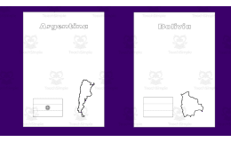 South America Geography Project Template for MS Word