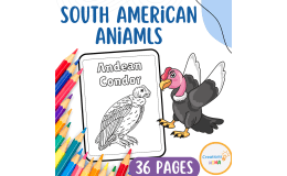 South American Animals Coloring Sheets.
