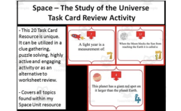 Space – The Study of the Universe - Task Cards Activity