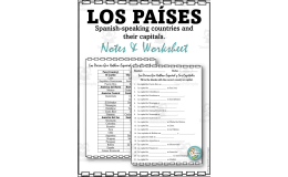 Spanish-Speaking Countries and Capitals Lesson