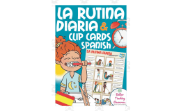 Spanish Daily Routine Clip Cards – Vocabulary Set