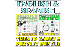 Spanish English Bilingual Vocabulary Activities AIRPORT