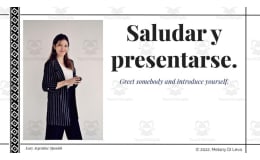 Spanish: Greet + Introduce Yourself Digital Lesson | Saludar y presentarse