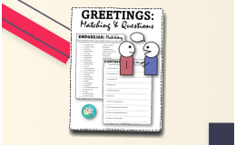 Spanish Greetings Worksheets – Match and Answer