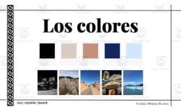 Spanish: Los Colores Digital Lesson