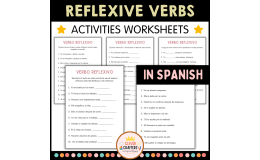 Spanish Reflexive Verbs Practice Worksheets - Los Verbos Reflexivos