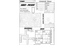 Spanish: Saber Conjugation Worksheet
