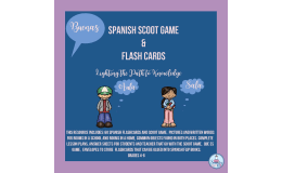 Spanish SCOOT Game and Flash Cards
