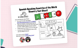 Mexico Country Fact Sheet & Activity – Spanish
