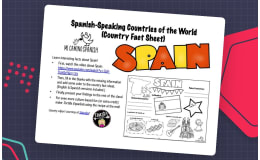 Spain Country Fact Sheet – Spanish & English Activity