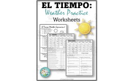Spanish Weather Worksheets – Vocabulary Practice