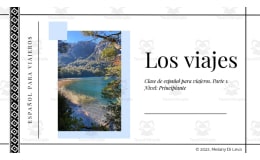 Spanish: Traveling Digital Lesson 1 - Viaje Vocabulario