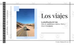 Spanish: Traveling Digital Lesson 2- Viajes - Vocabulario