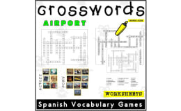 Spanish Vocabulary Crossword Task Cards 2