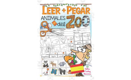 Spanish: Vocabulary Practice Sheet | Zoo Animals Cut and Paste