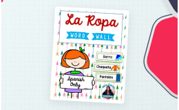 Spanish Word Wall Cards - La Ropa/Clothing